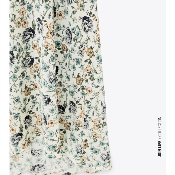 Zara Satin Effect Print Dress - Picture 8 of 10
